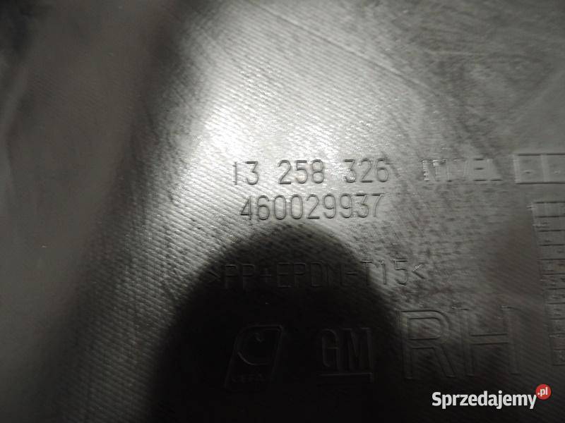 OPEL MERIVA B OSŁONA DESKI KONSOLI PRAWA osobowe