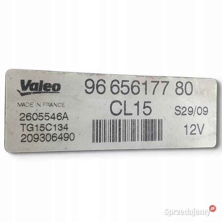 ALTERNATOR Peugeot 308 16 HDI 9665617780 valeo osobowe Układ elektryczny silnika Chełm