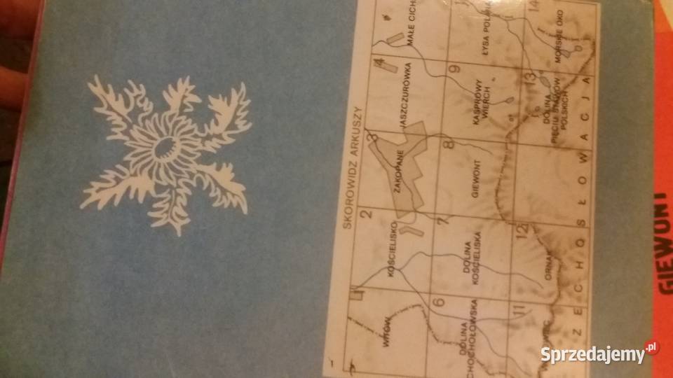 Tatry polskie Dolina Kościeli topograficzna Warszawa