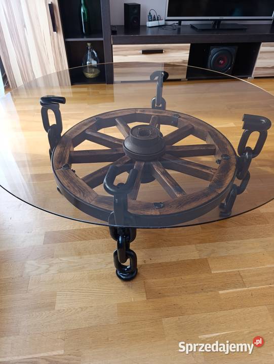 Stolik kawowy loftowy 47cm