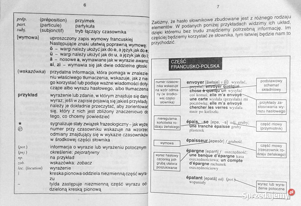 Słownik francuskopolski polskofrancuski Mini Chełm