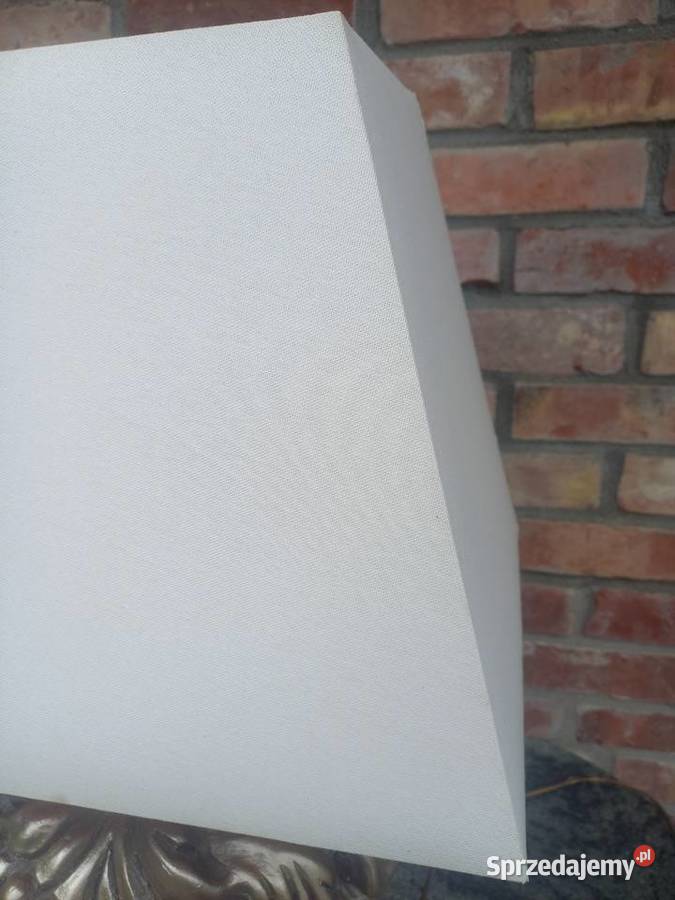 Lampka drewniana z materiałowym kloszem Nocna Dom i Ogród Gawroniec