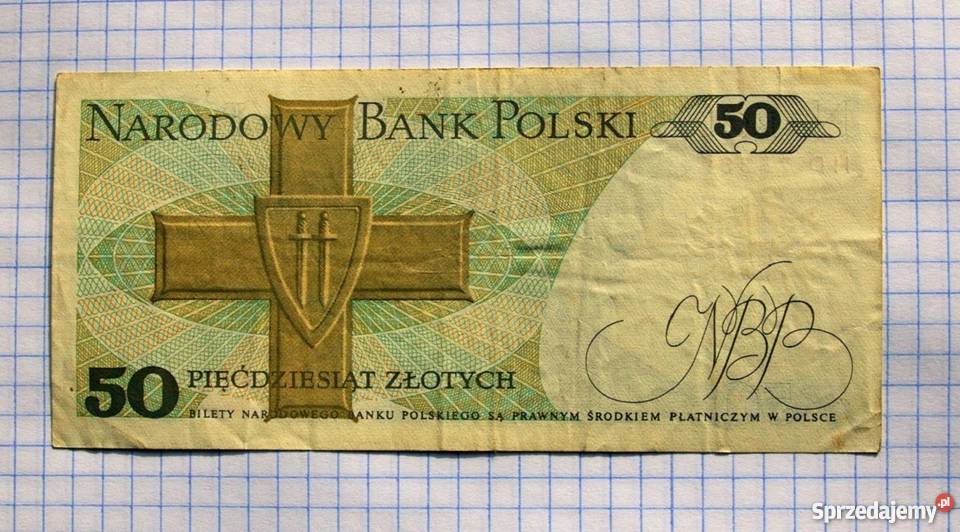 BANKNOT 50 ZŁOTYCH 1988 POLSKA K ŚWIERCZEWSKI Piszczac