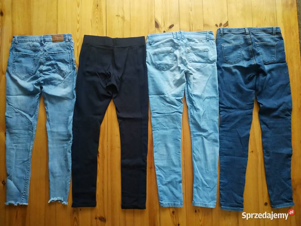 Spodnie jeansowe 36 damskie 20par2koszule wielkopolskie Konin
