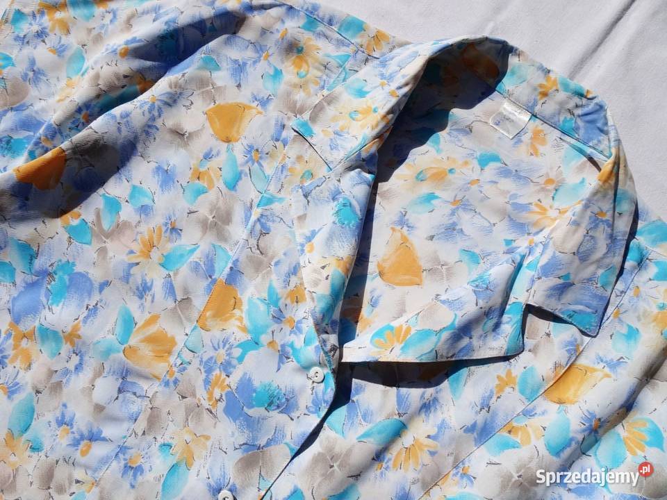 Koszula Wiskoza żakiecik lato kwiaty 44 46 Odzież damska Nowy Sącz