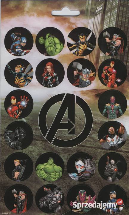 AVENGERS MEGA Zestaw Naklejki Nalepki 700 Thor Mogilany