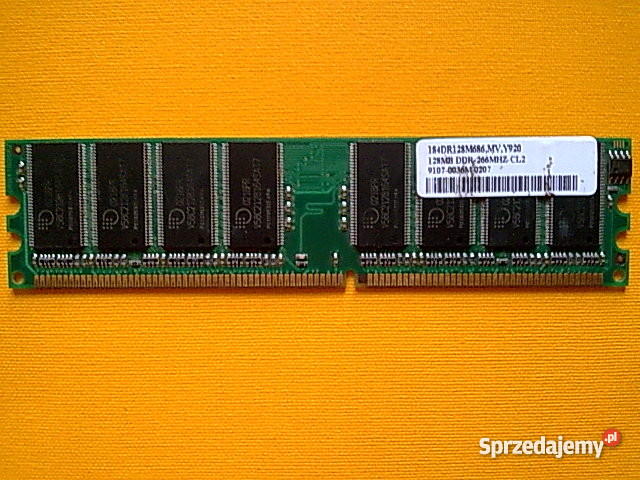 PAMIĘCI SDRAM DDR 128MB I 256MB WROCŁAW Wrocław
