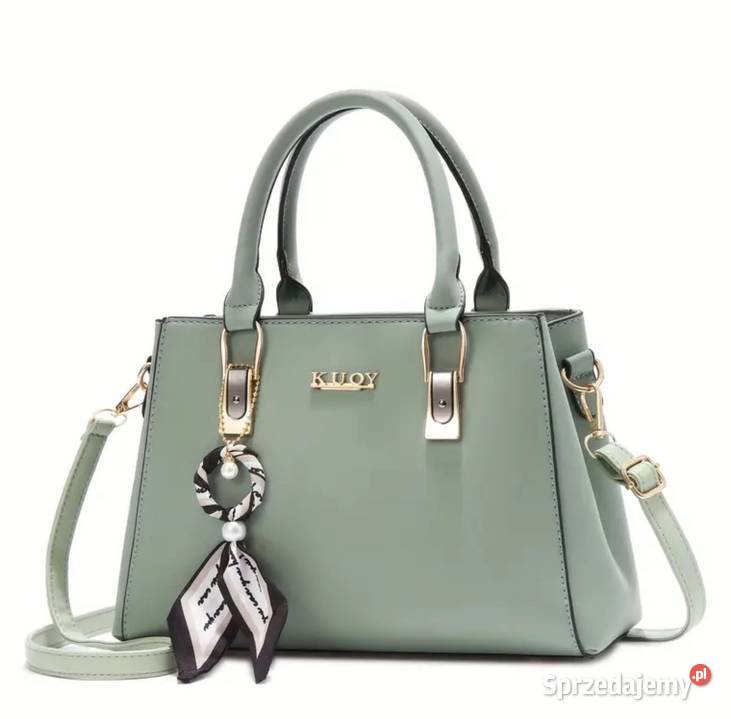 Elegancka Czarna Torebka zielony Warszawa sprzedam