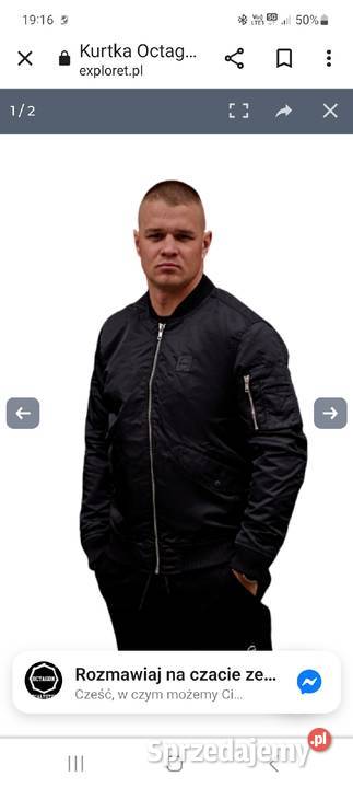 Kurtka przejściowa octagon czarny Poznań