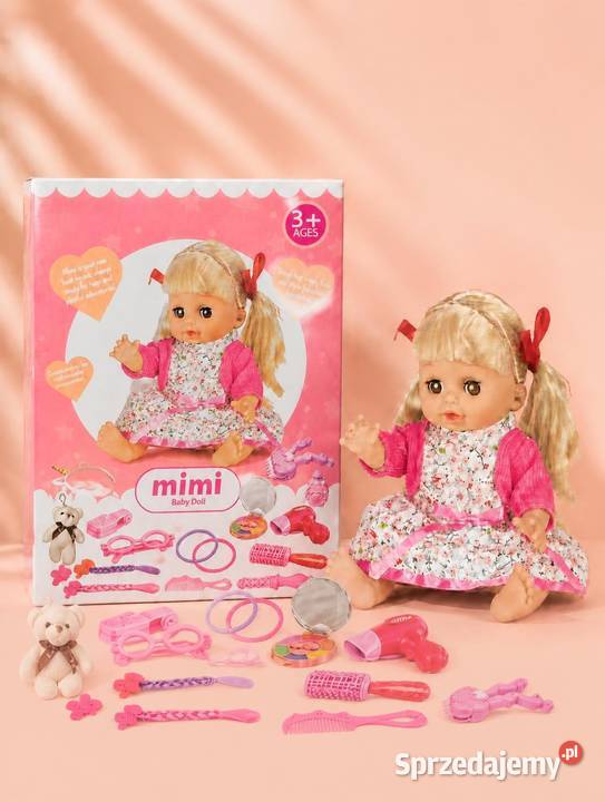 Lalka Mimi Baby Doll akcesoria do fryzur blond Rzeszów sprzedam