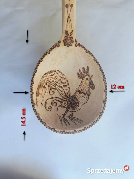 Łycha nabierak drewniana 56 Mieszadło 63 oba Antyki, Sztuka, Kolekcje Gdynia