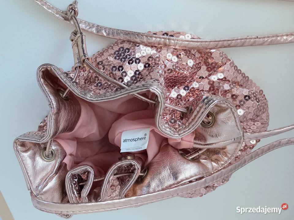 Torebka sakiewka worek damski cekiny na pasku Worek  wielkopolskie Poznań