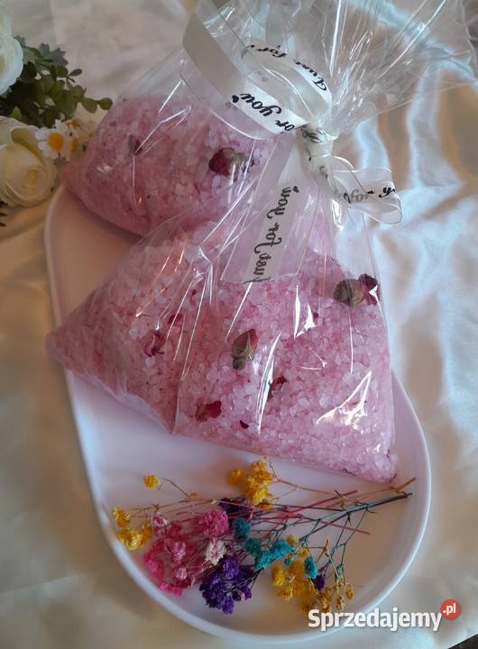 Błyszcząca morska sól do kąpieli ręcznie robione