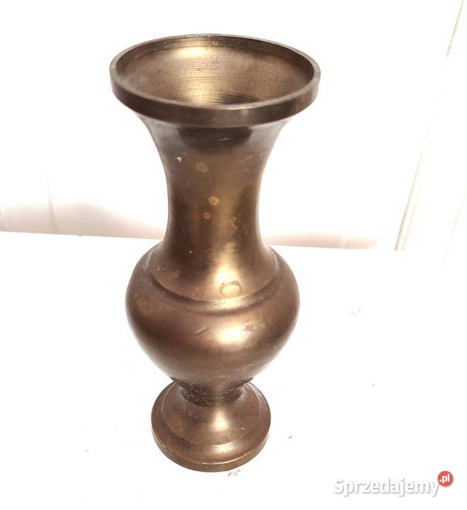 Stary śliczny mosiężny wazonik Gdańsk sprzedam