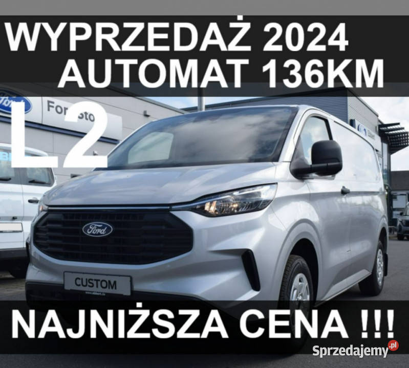 Ford Transit Custom Wyprzedaż 2024 L2 Automat zachodniopomorskie