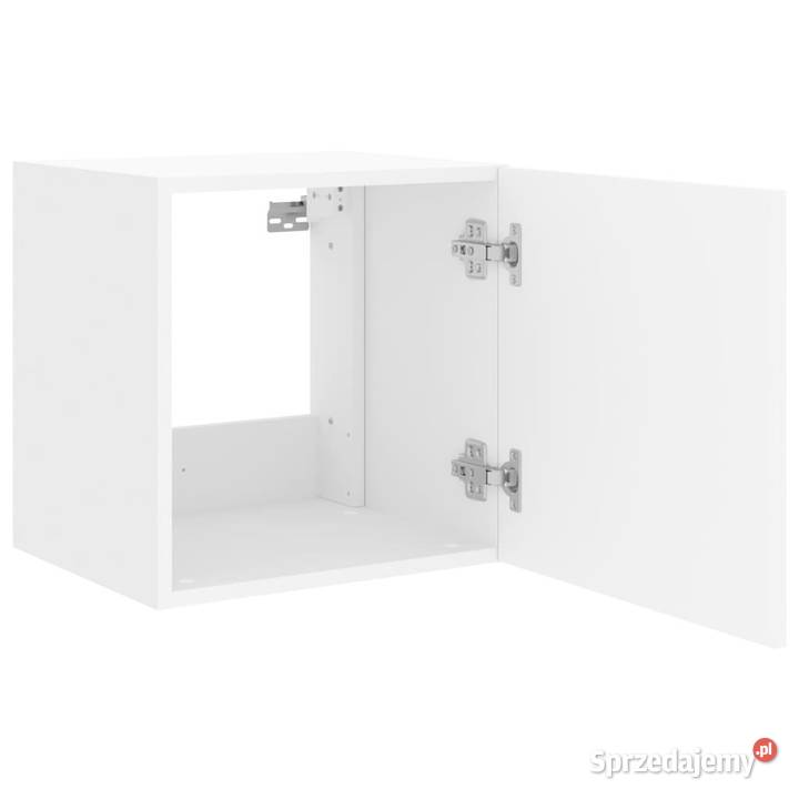 Ścienna szafka TV z LED biała 405x35x40 WM837246 Warszawa