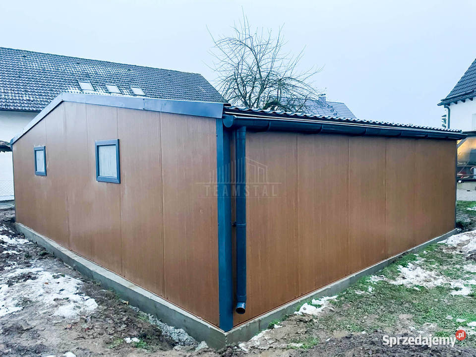 Garaż Ocieplany Płyta Warstwowa 9x6 2x Brama Wrocław