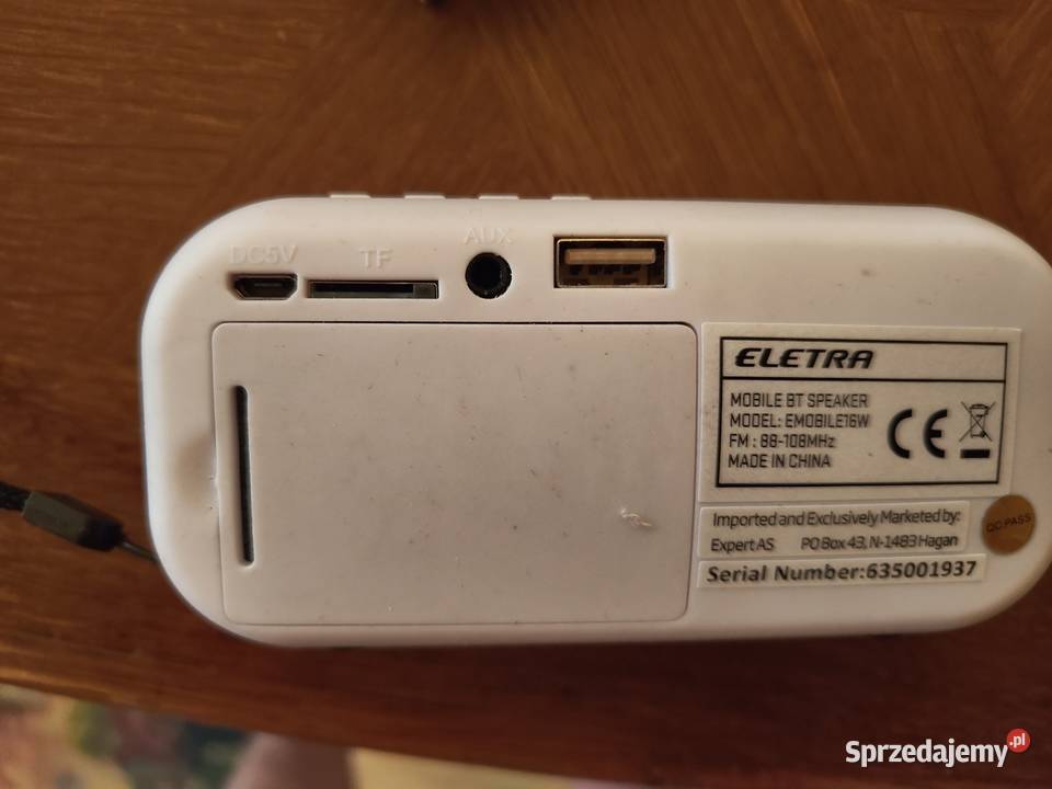 Głośnik Bluetooth Eletra mini radio Łódź sprzedam