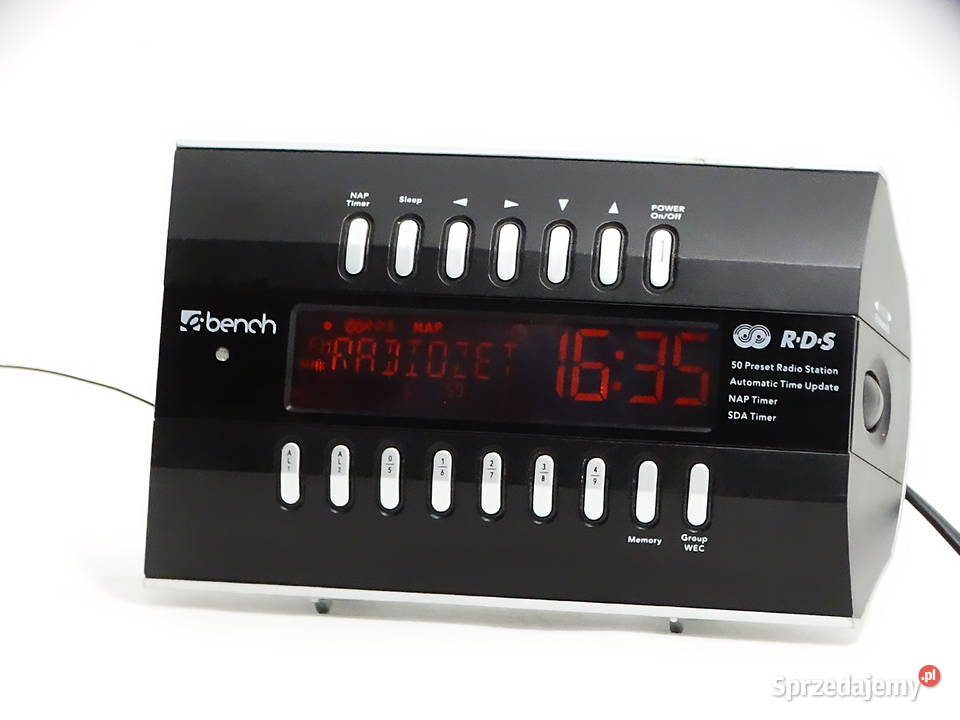 Radiobudzik Bench RDS KH 2295 2 alarmy czas lubelskie sprzedam