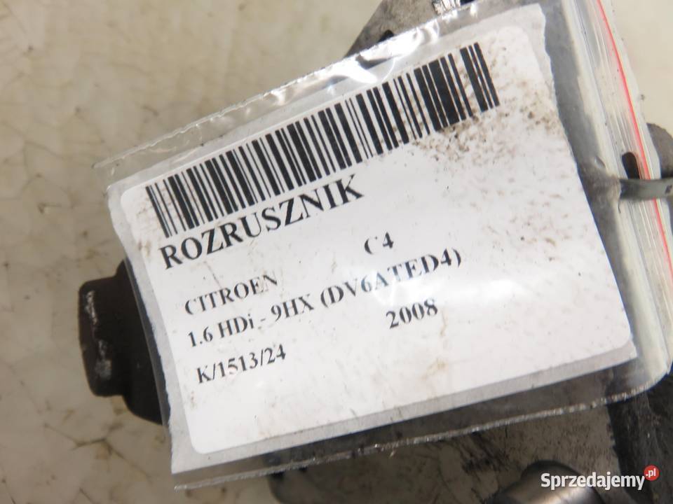 ROZRUSZNIK CITROEN C4 16 HDi 9664016980 małopolskie