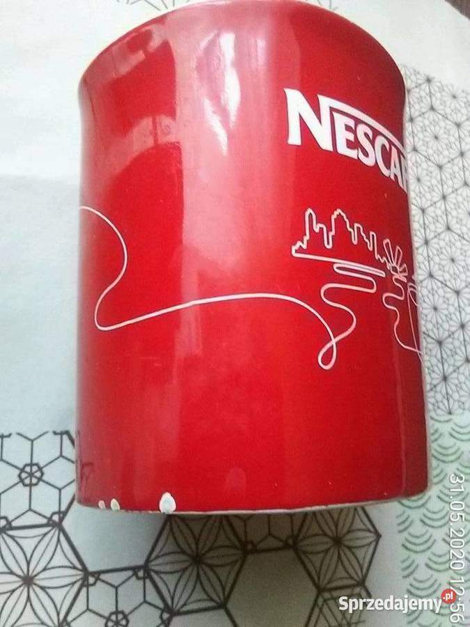 Kubki Nescafe 6sztuk 220ml odcienie czerwieni