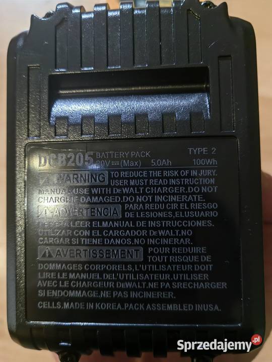 AKUMULATOR 18V 5Ah DCB205 DEWALT małopolskie Kraków