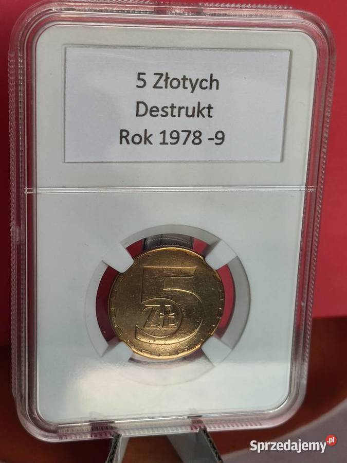 5 z lat 19751979 Destrukt w kapslu śr24mm 5g Lębork