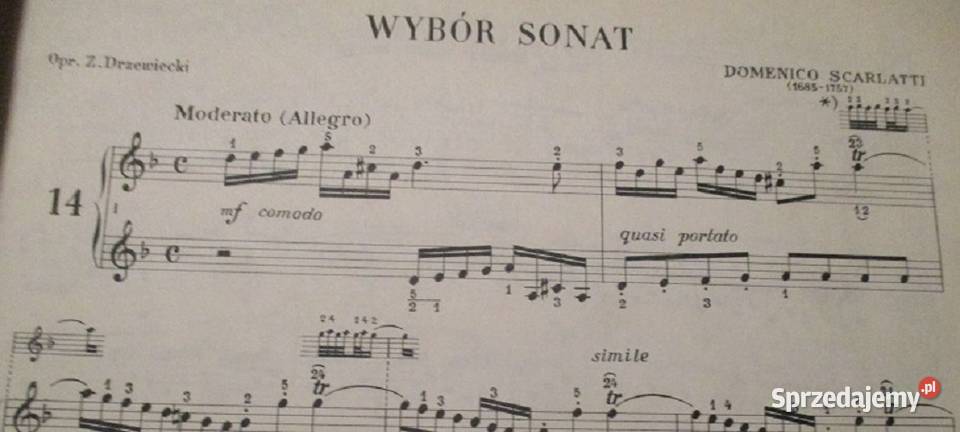 Domenici Scarlatti Wybór sonat na Łódź