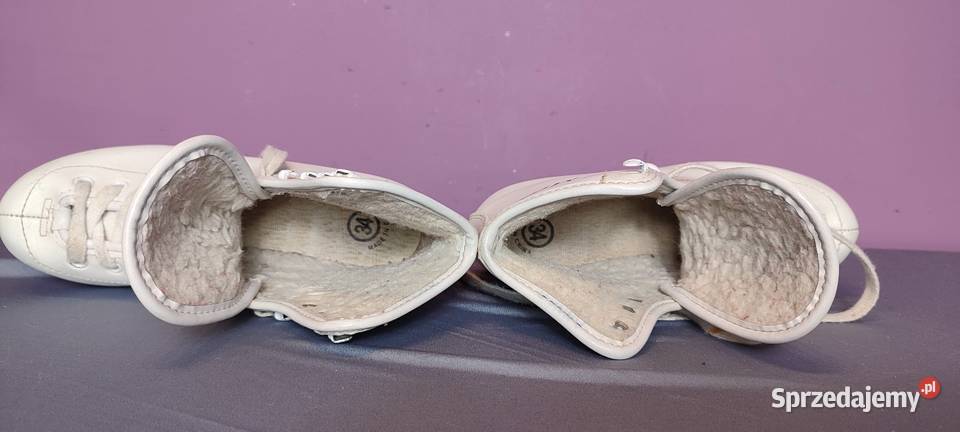 Łyżwy figurowe ocieplane rozmiar 34 wkładka 22 Sporty zimowe Jasień