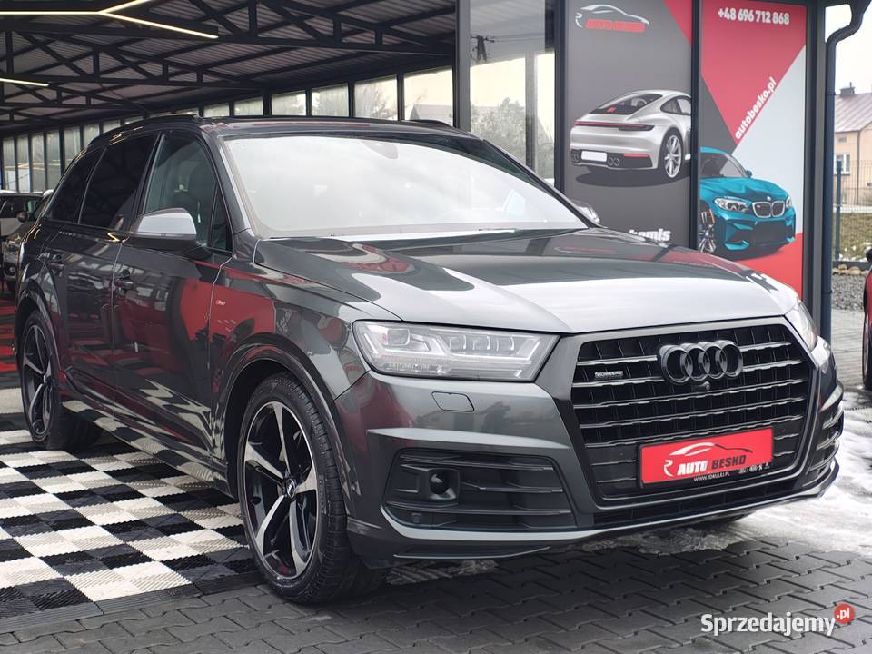 Audi Q7 Salon Matrix Automat SLINE Perfekcyjny blokada skrzyni biegów Zarszyn