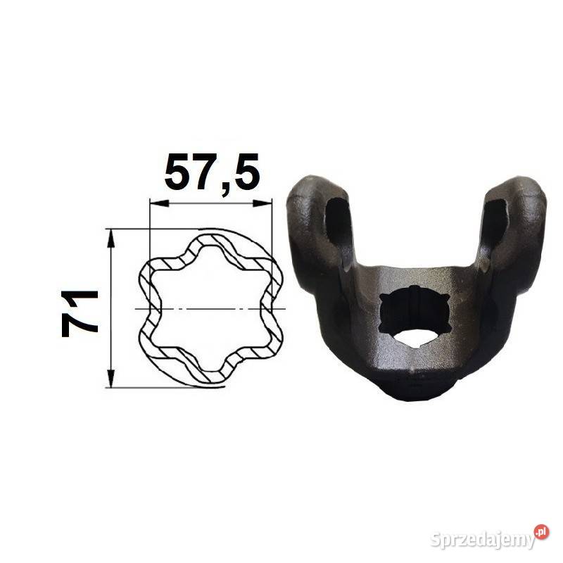 Widłak profilowy zewnętrzny kat 10 gwiazda Do maszyn uprawowych Kamionna