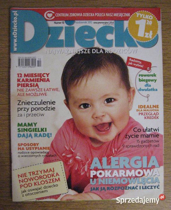 Miesięcznik Dziecko Numer 10 Październik 2012 lubelskie Parczew sprzedam
