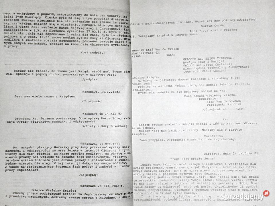 Kochany Księże Jurku Listy do księdza Jerzego lubelskie Chełm