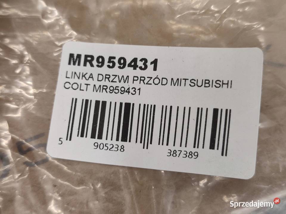 LINKA DRZWI LEWY PRZÓD MITSUBISHI COLT VI osobowe sprzedam