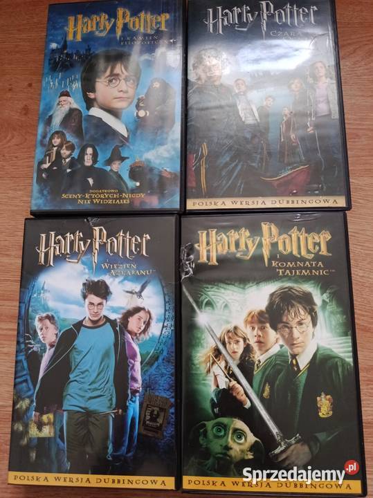 Harry potter 4kasety VHS śląskie Wodzisław Śląski