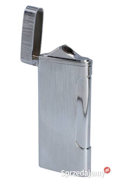Srebrna Zapalniczka Gazowa Żarowa Mocnym i Ostrowy nad Okszą