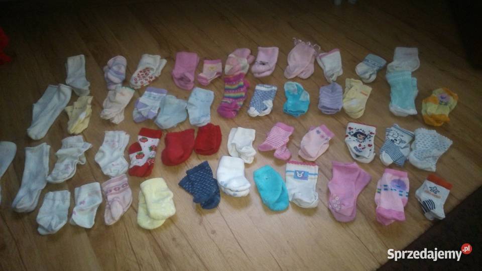 skarpetki dziewczęce małe 48 par Poznań