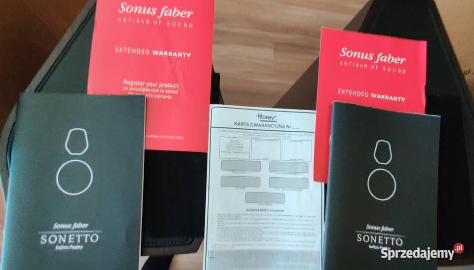 Sonus Faber Sonetto V Kompl sklepowy 1y mazowieckie Piastów