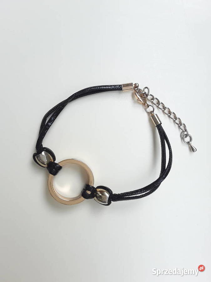 Bransoletka z obrączką napis love pozłacane Warszawa