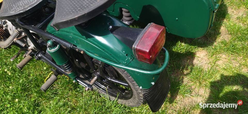 Motocykl URAL IMZ z koszem bocznym Aleksandrów Łódzki