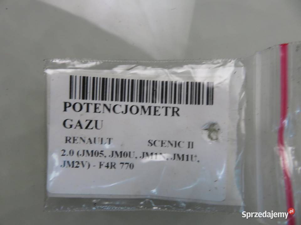 POTENCJOMETR GAZU RENAULT SCENIC II 20