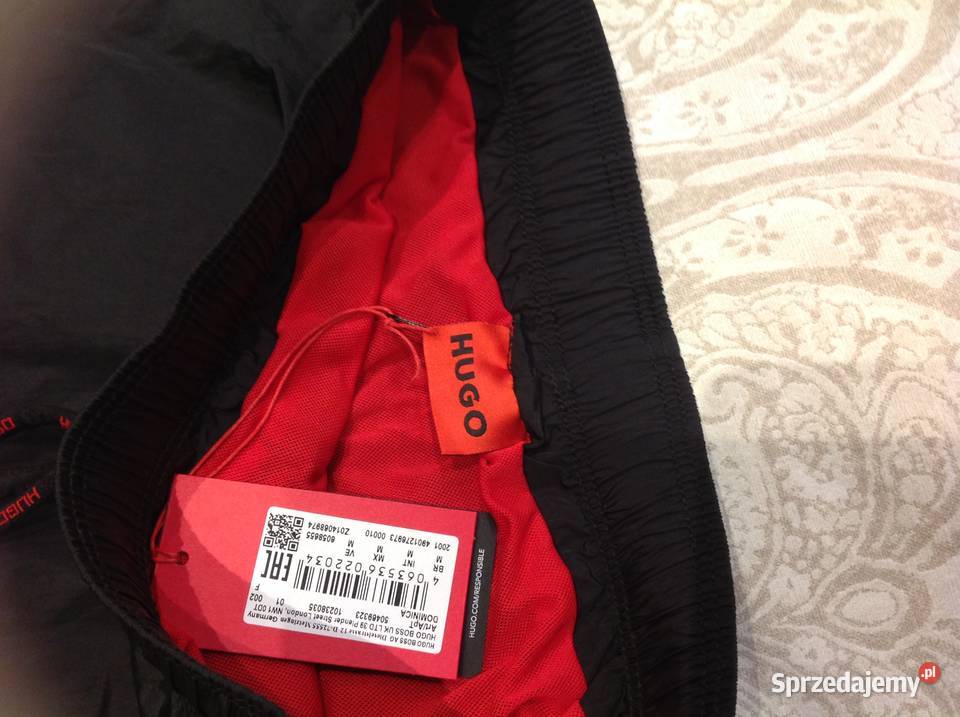 Szorty Kąpielowe Męskie HUGO BOSS M Czarne NOWE Nowa Sól