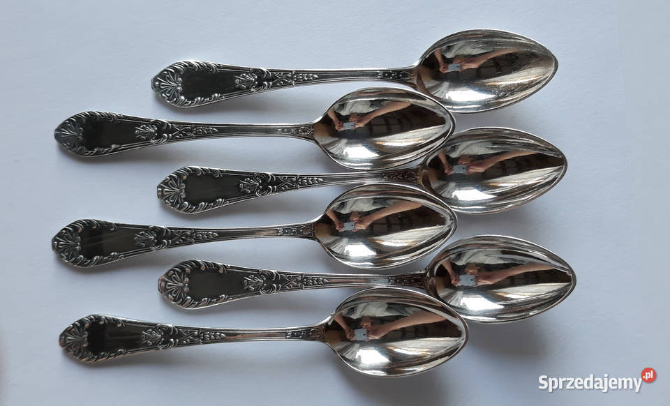 Posrebrzane łyżeczki do kawy mokki ROMAŃSKI śląskie Dąbrowa Górnicza sprzedam