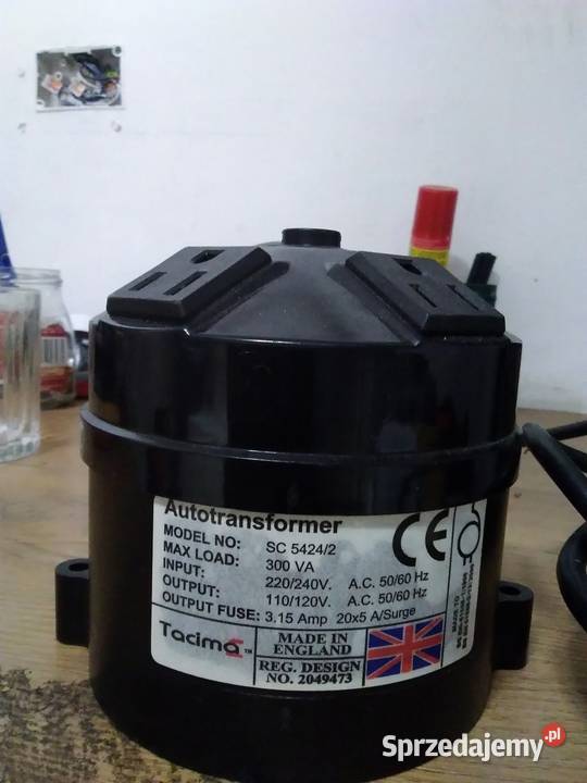 Autotransformator 220V do 110V pomorskie Słupsk