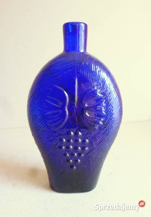 Lomel Flaska Szwedzka Piersiówka XIX w Porcelana i szkło Warszawa