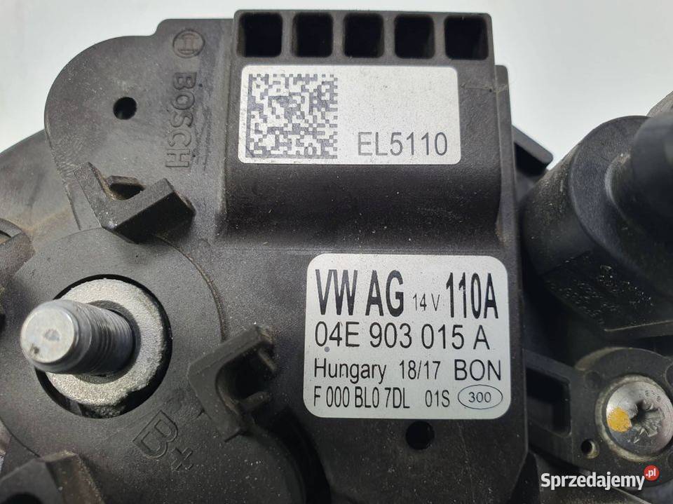 ALTERNATOR SKODA RAPID 04E903015A osobowe Motoryzacja kujawsko-pomorskie