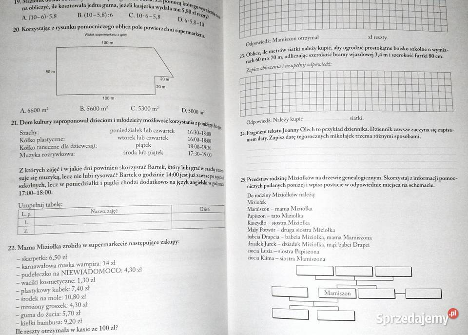 40 punktów Zestawy zadań kl6 M Popielska M Chełm
