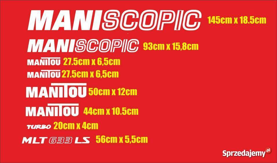 Naklejki manitou 633 LS Pozostałe Jeżewo