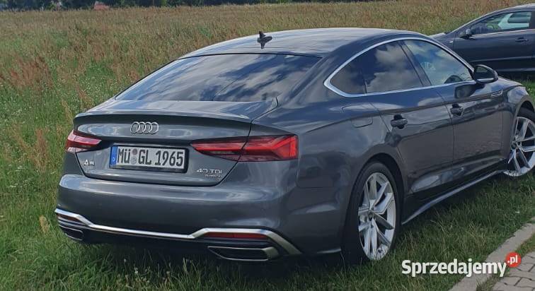 Audi A5 Sportback 40 TDI mHEV Quattro S Line S szary dolnośląskie Polkowice sprzedam