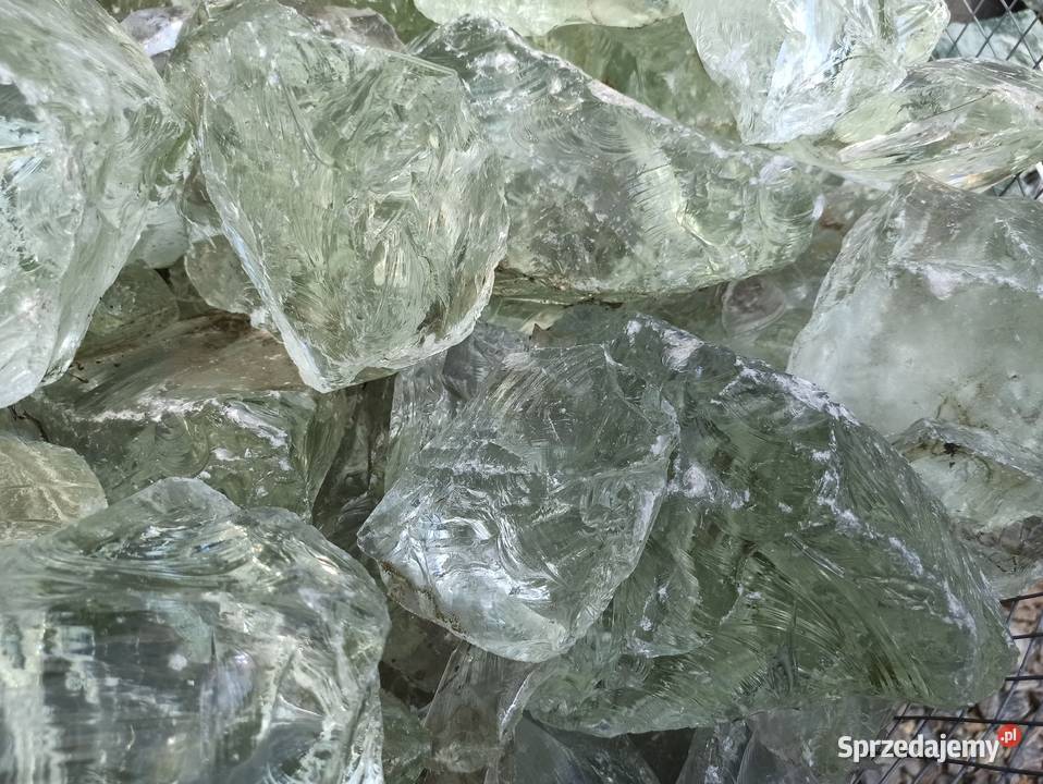 Bryły Szklane ozdobne Szkło do ogrodu Thasos Żwir i kamienie Oświęcim